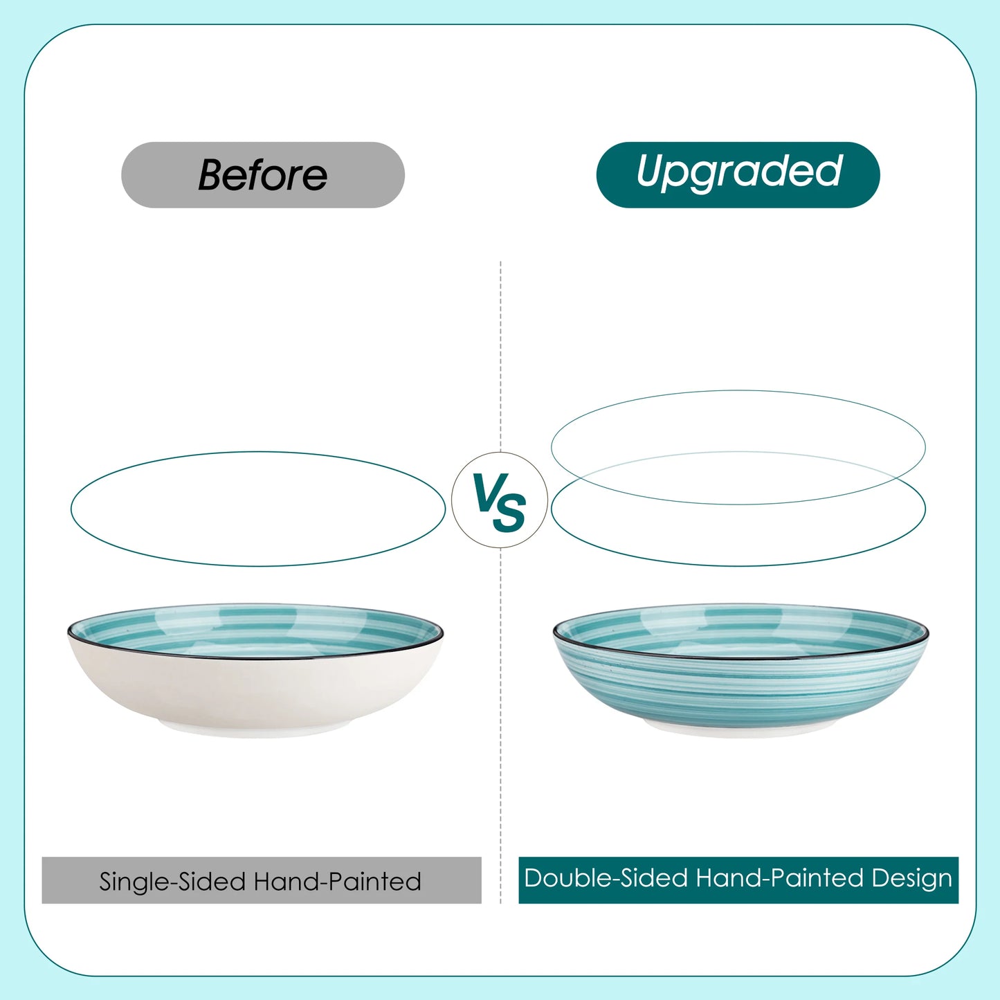 MALACASA Ceramic Dinnerware Set