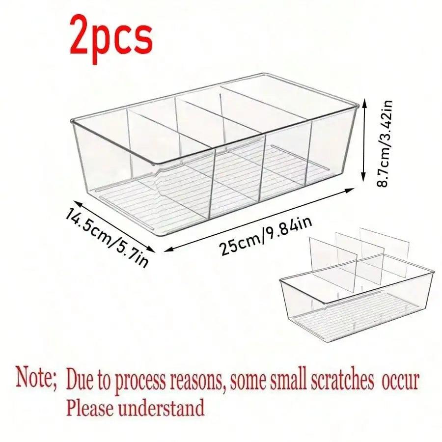 Divided Tea Bag Organizer for Pantry and Kitchen Storage