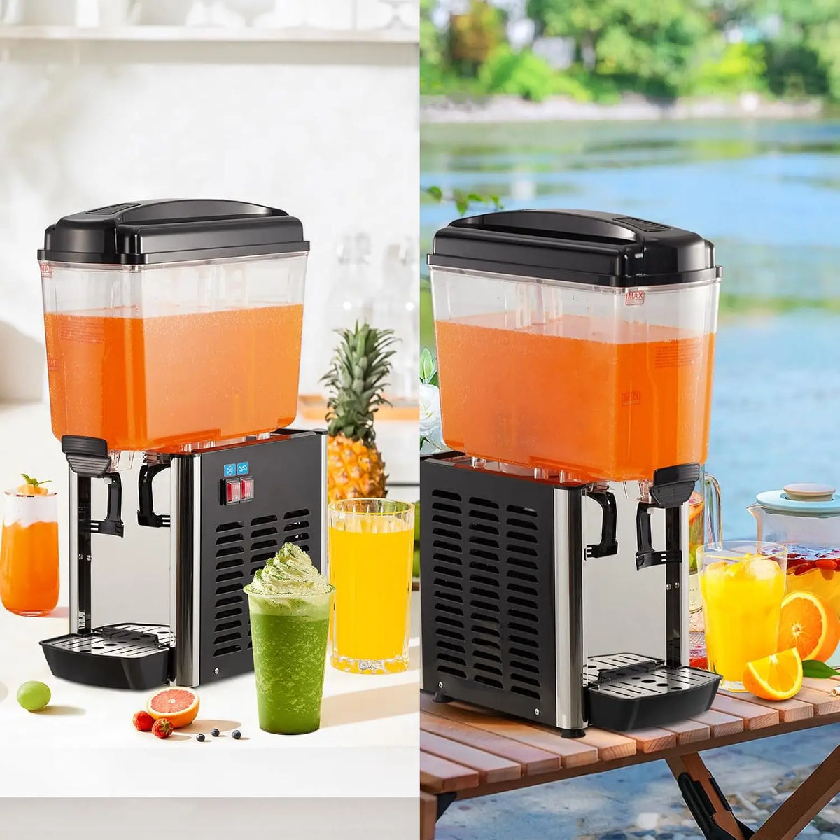 Tacleekii Commercial Stainless Steel Beverage Dispenser With Thermostat