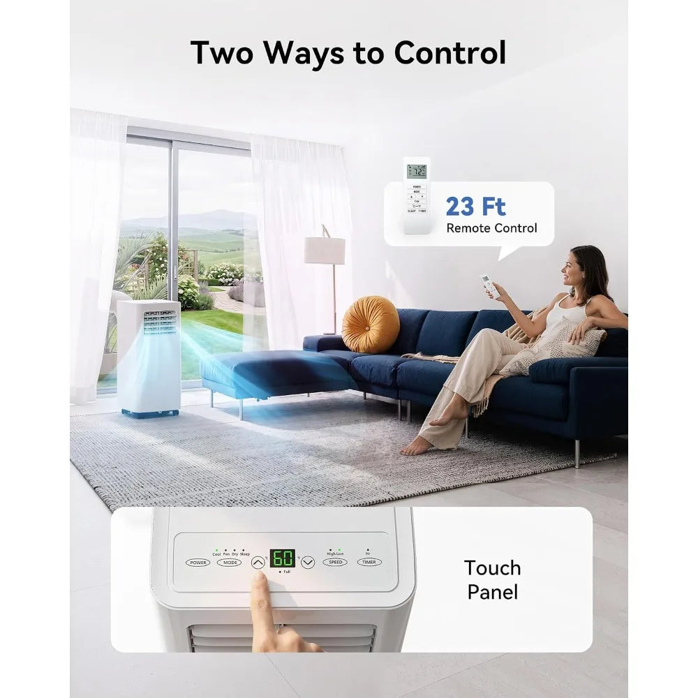 10000 BTU Portable Air Conditioner Dehumidifier For 450 Sq Ft