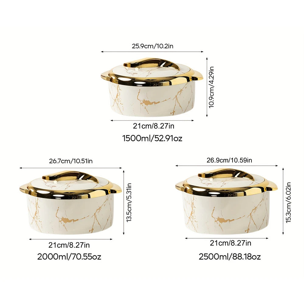 Stainless Steel Thermal Lunch Box Set With Leakproof Food Containers