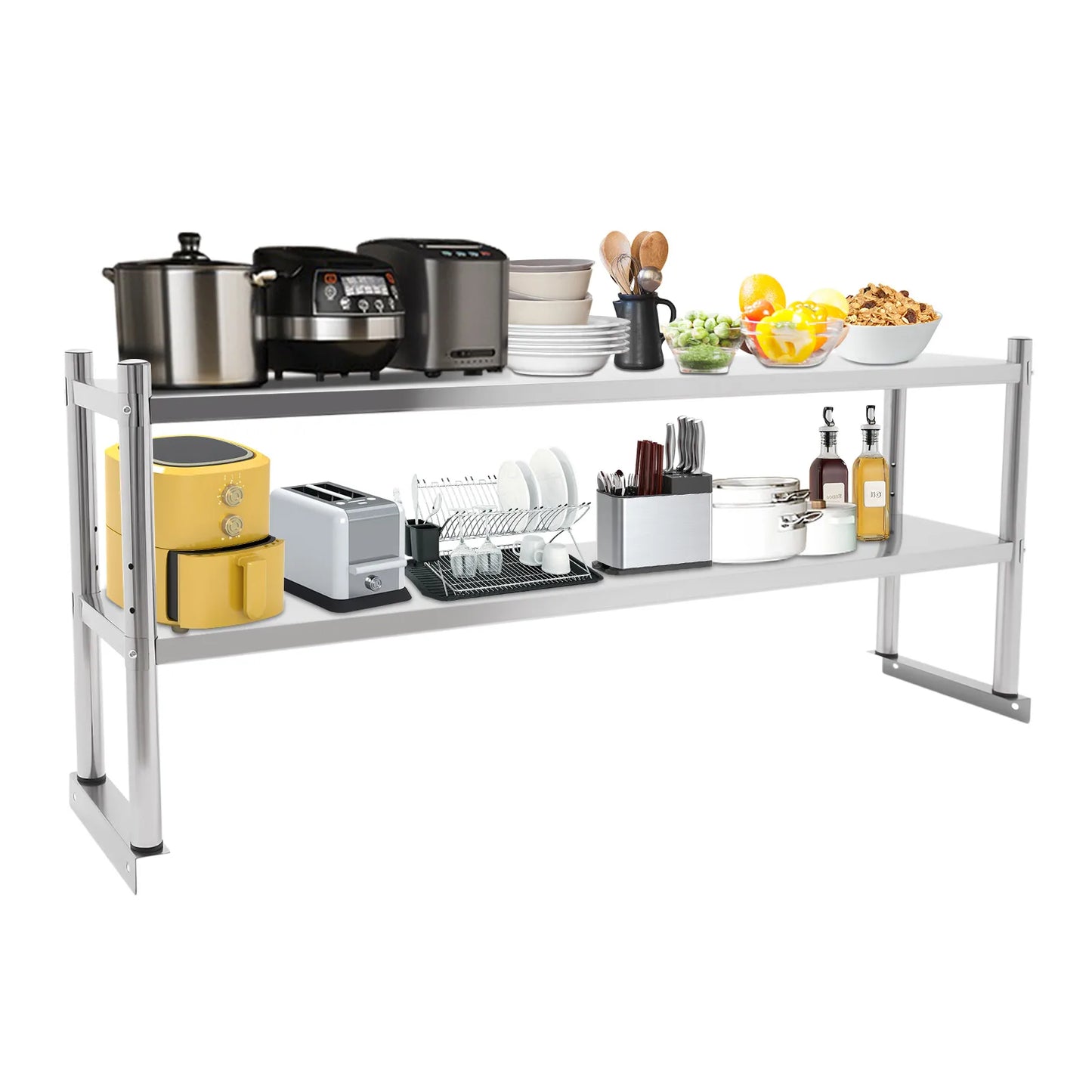 Stainless Steel Heavy Duty 2 Tier Shelving Unit