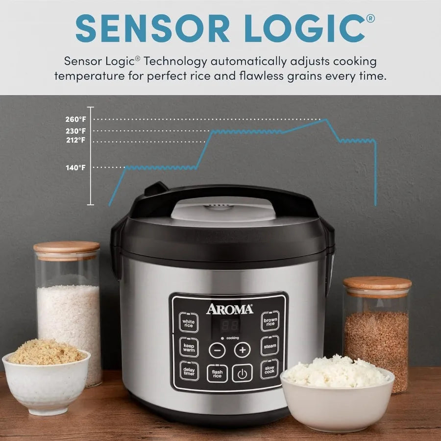 Abay Digital Rice Cooker With Steam And Slow Cooking