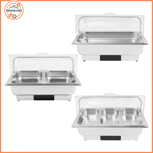 Electric Chafing Dish Buffet Chafer With Stainless Steel Touch Control