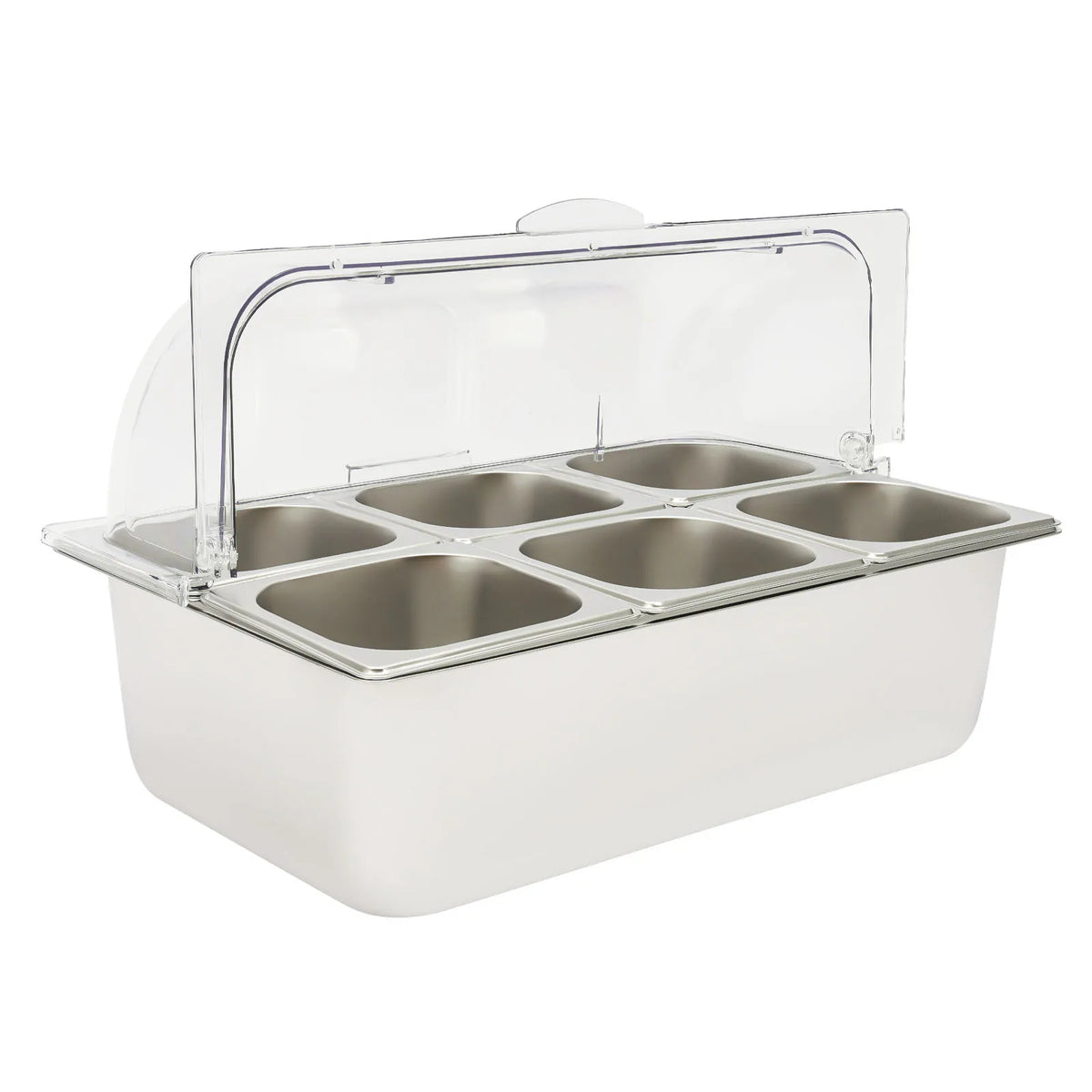 Bymaocar Stainless Steel Condiment Organizer With Transparent Lid