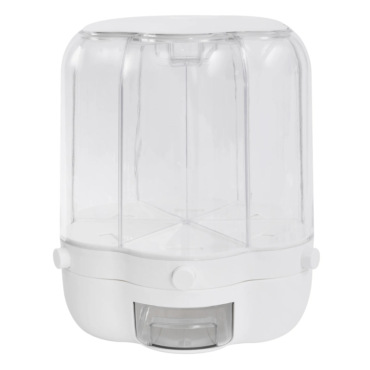Bymaocar Rotating Six Compartment Airtight Rice and Grain Dispenser