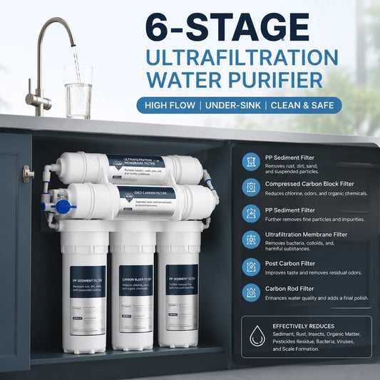 YANKE 6-Stage Ultrafiltration Under-Sink Water Purifier