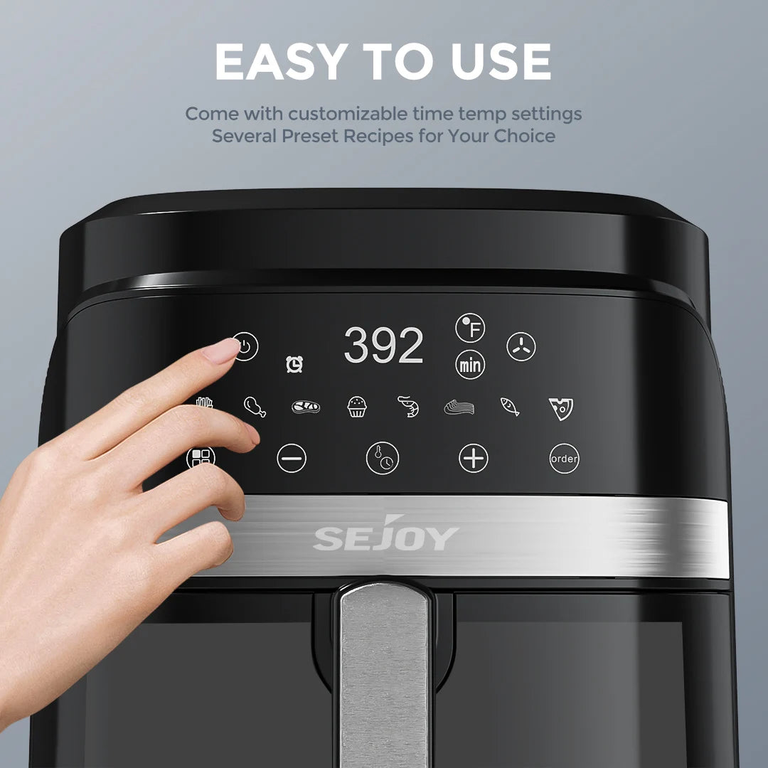 SEJOY 8-In-1 Air Fryer Oven Dehydrator With Keep Warm