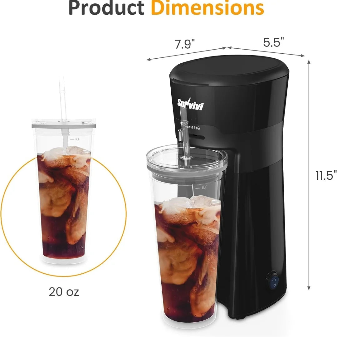 Portable Cold Brew Coffee Maker for Quick Iced Coffee