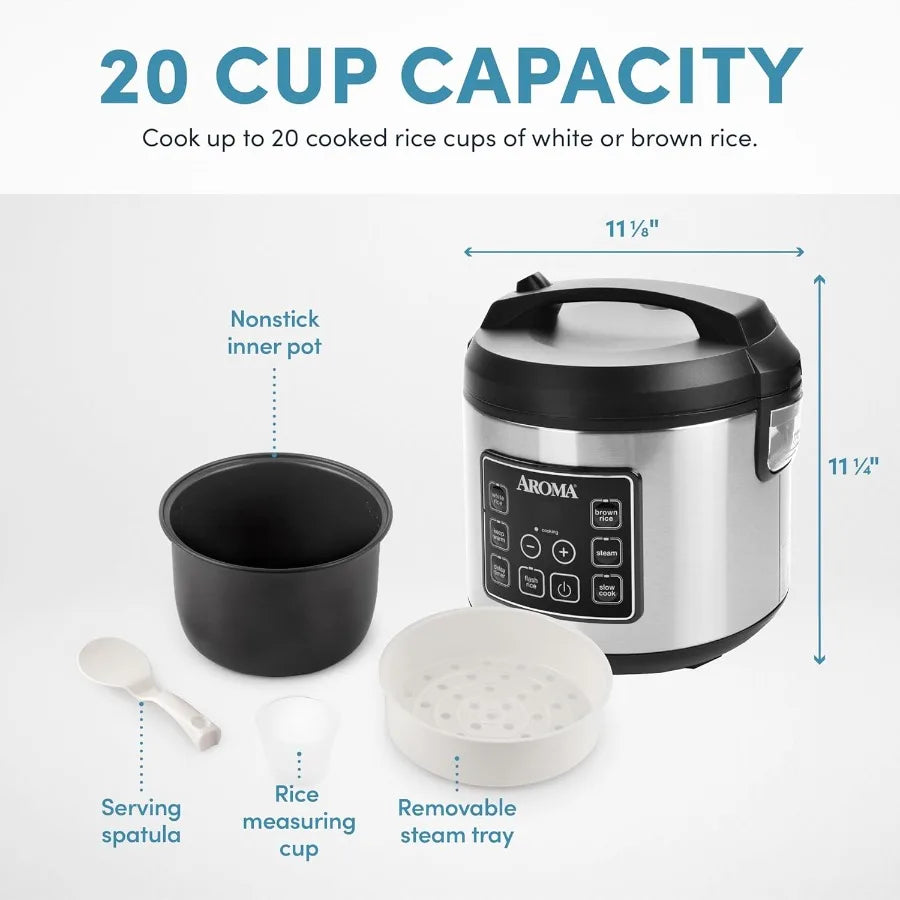 Abay Digital Rice Cooker With Steam And Slow Cooking