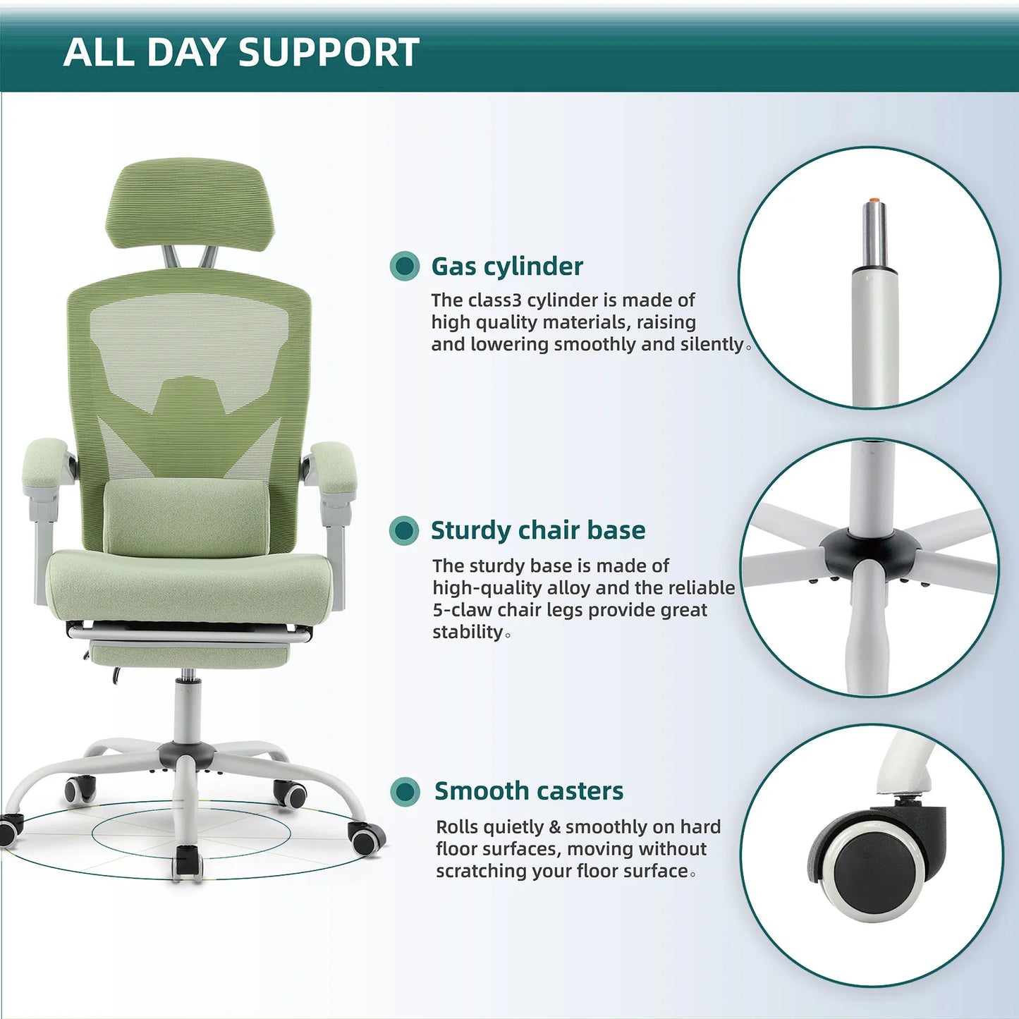 JHK Ergonomic Reclining High Back Mesh Gaming Chair