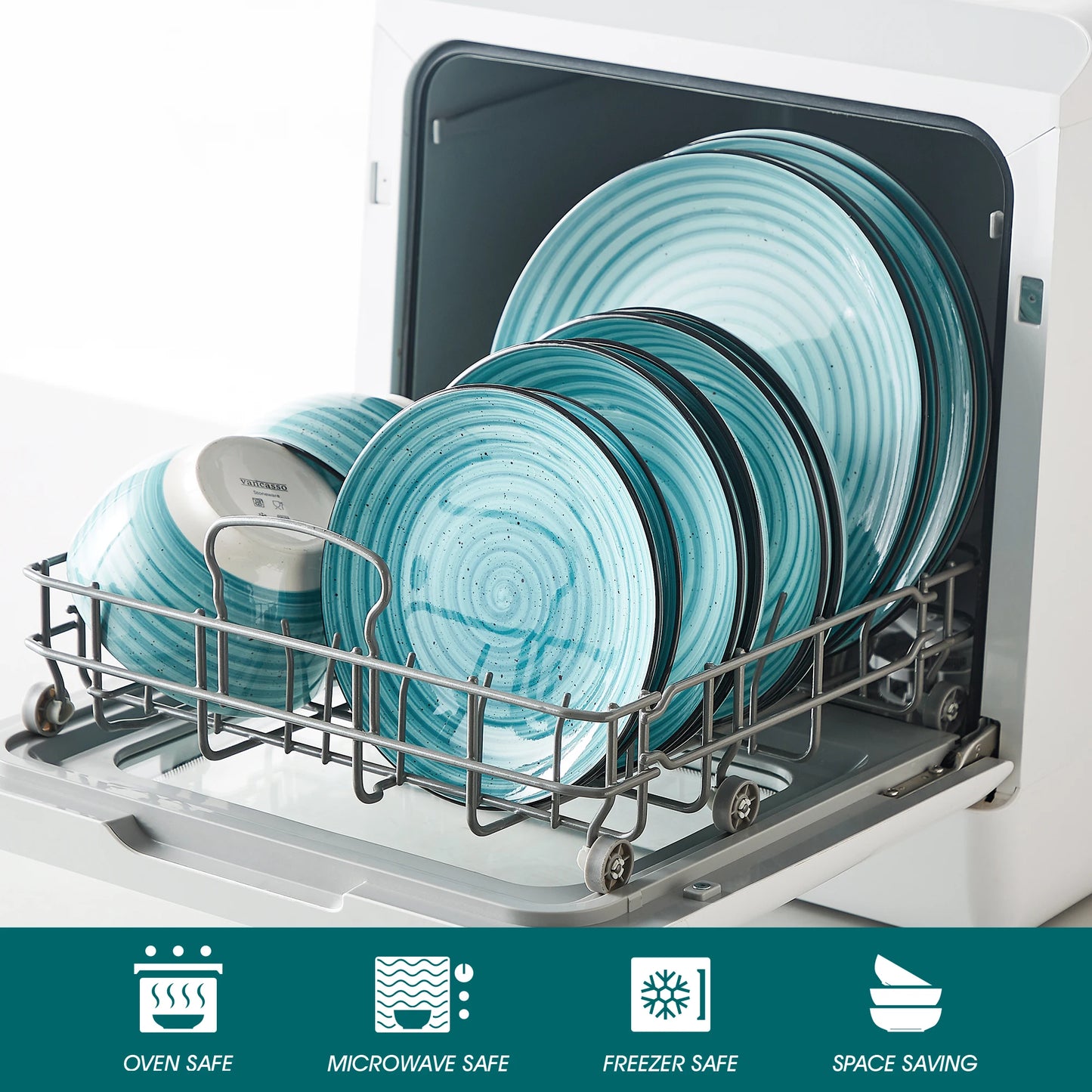 MALACASA Ceramic Dinnerware Set
