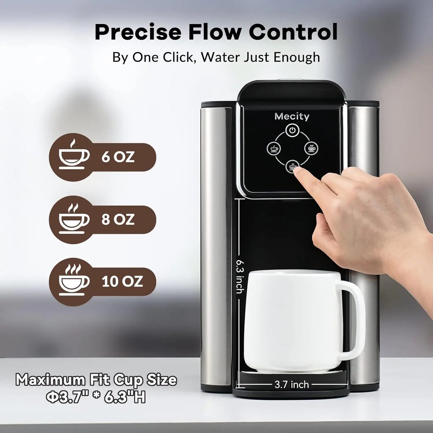 3-In-1 Single Serve Coffee Maker With K-Cup Pod Compatibility