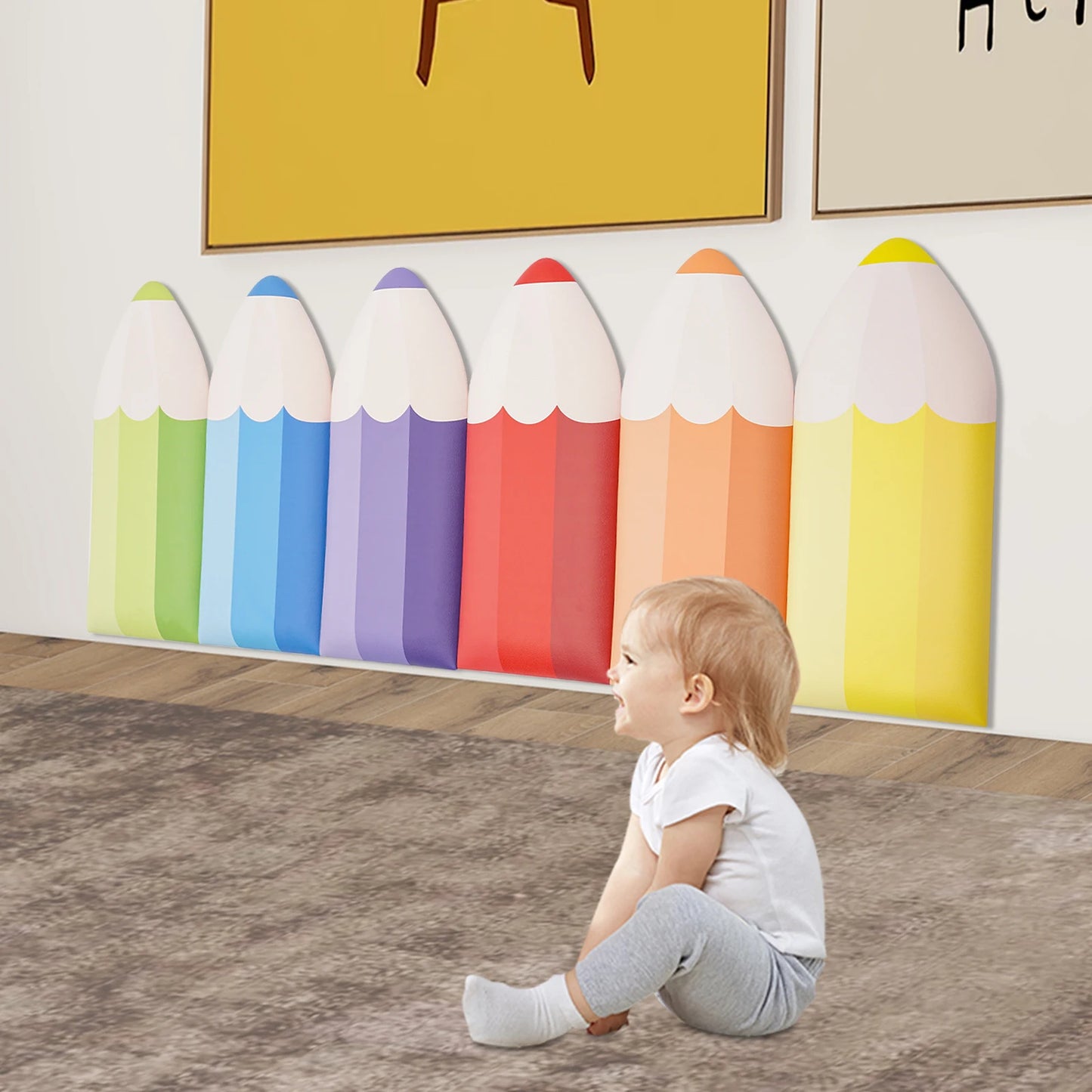Pencil Wall Stickers Anti Collision Padding For Kids