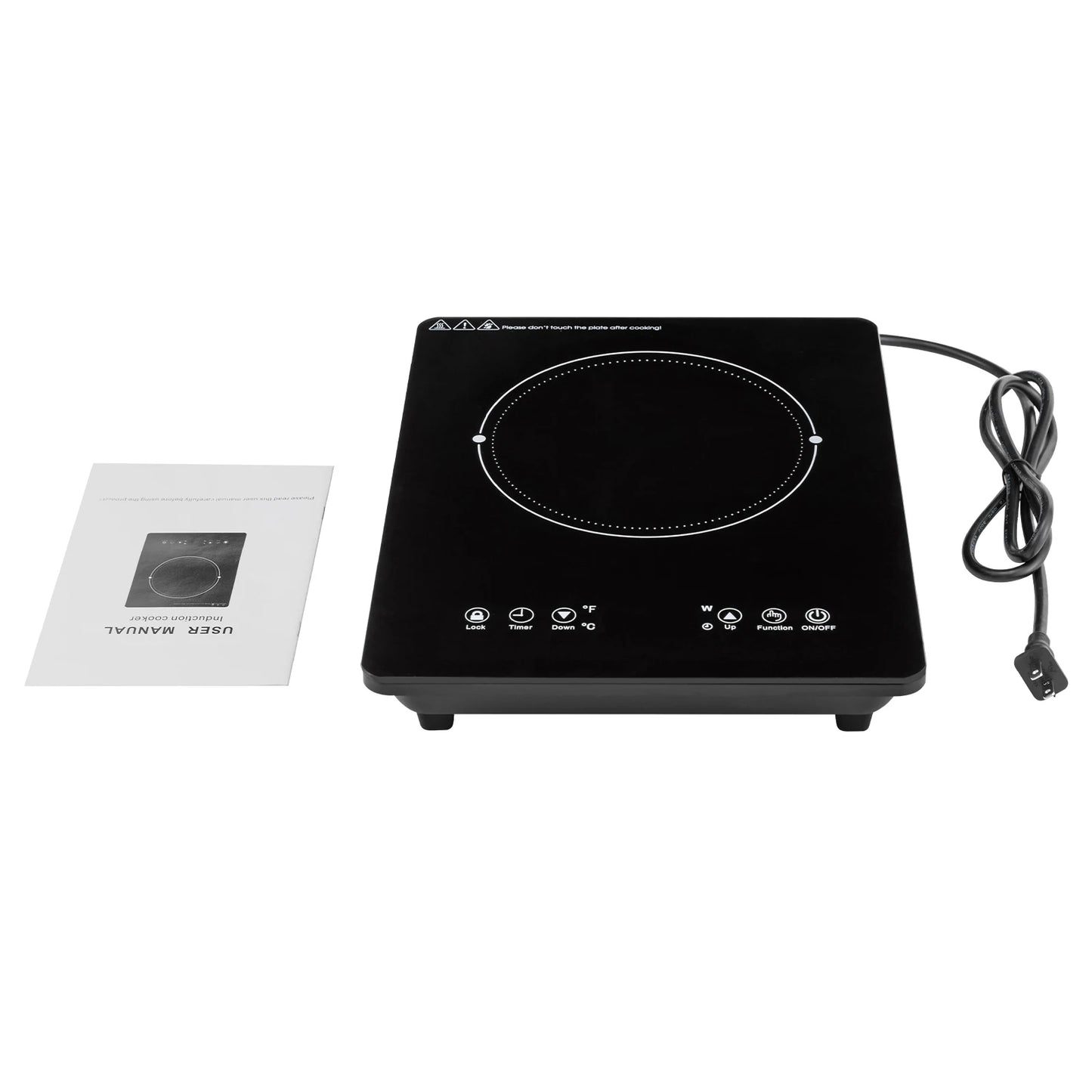 Sweetmile 1800W Induction Cooktop Portable Hot Plate Countertop Low Noise