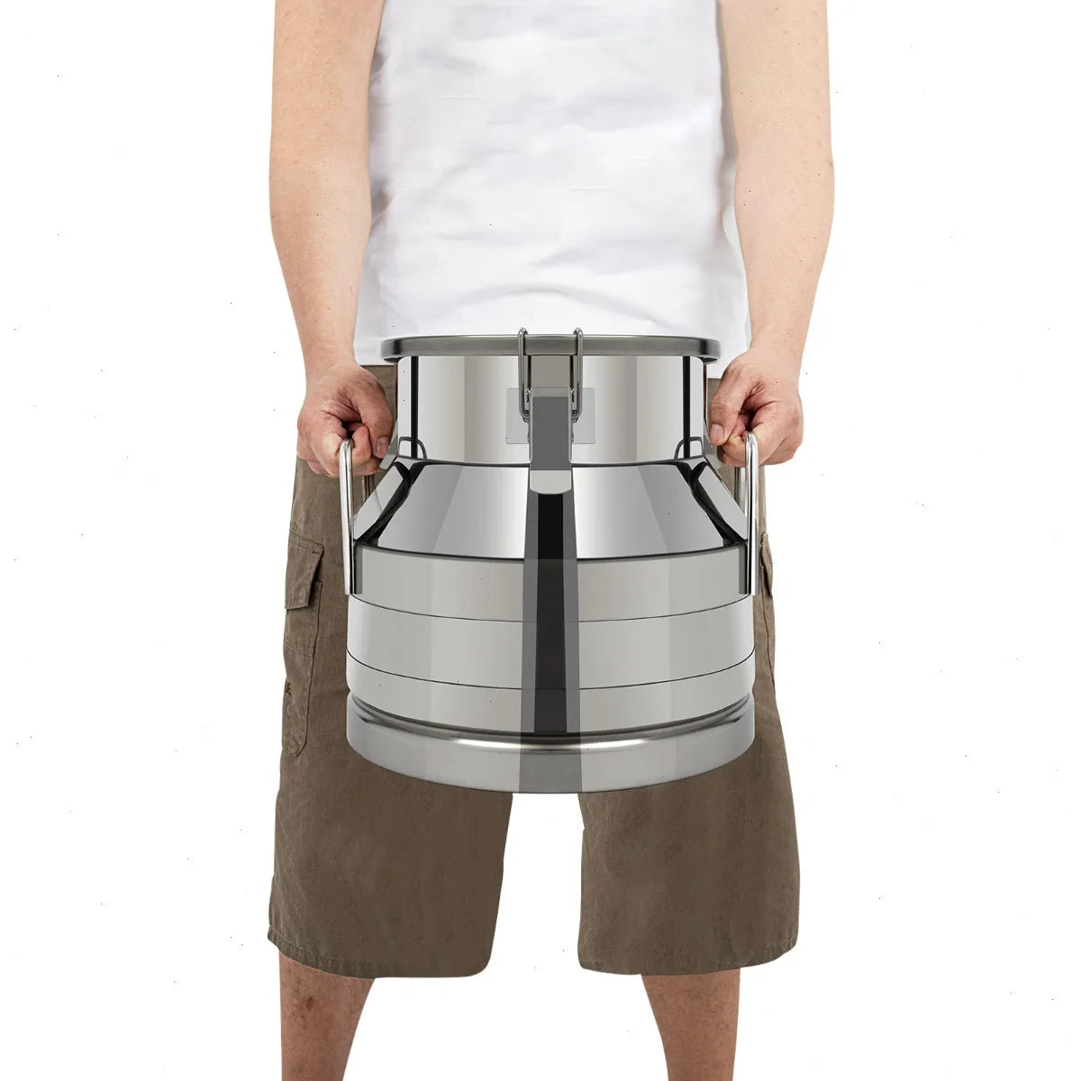 Bymaocar Stainless Steel Airtight Milk Can for Brewing and Storage