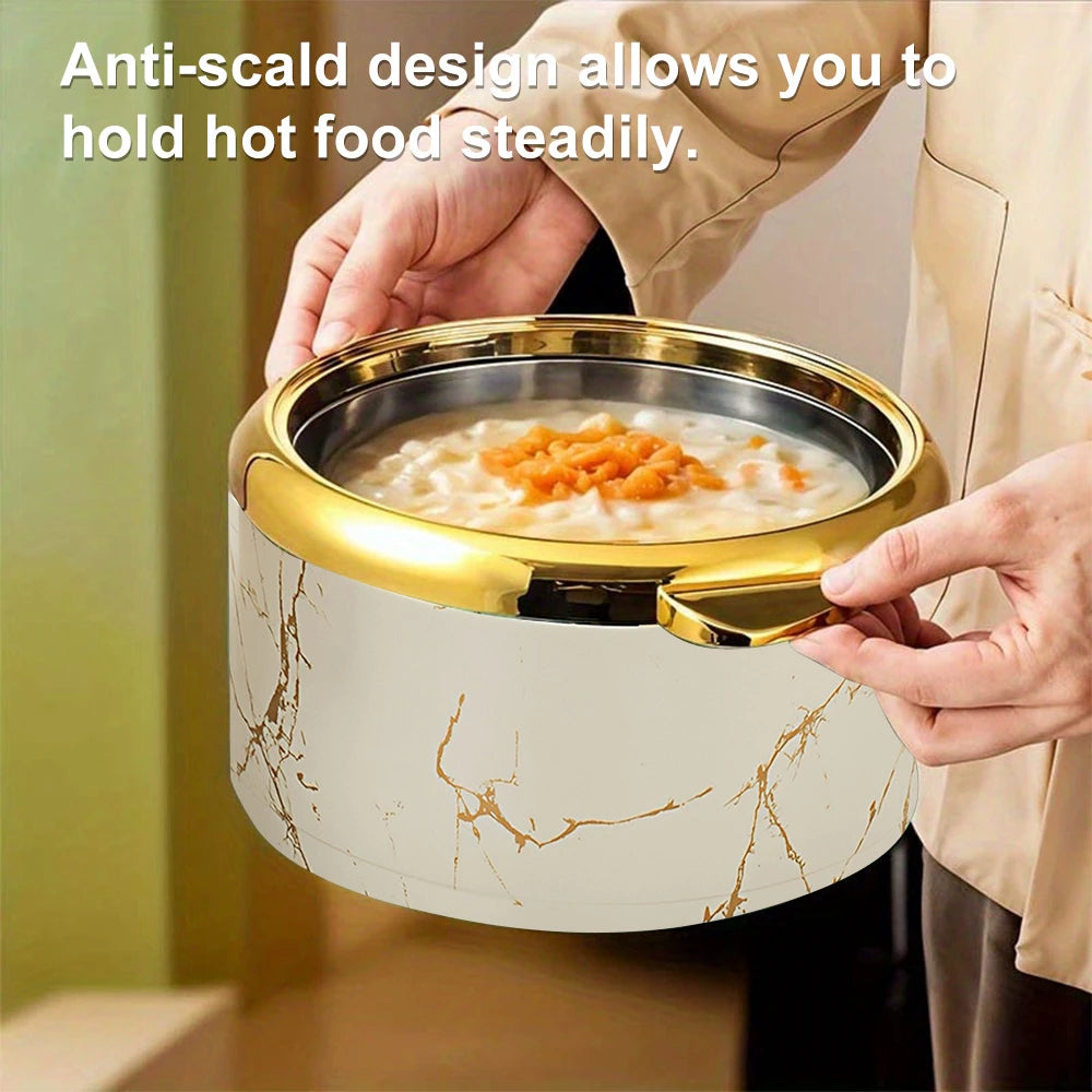 Stainless Steel Thermal Lunch Box Set With Leakproof Food Containers
